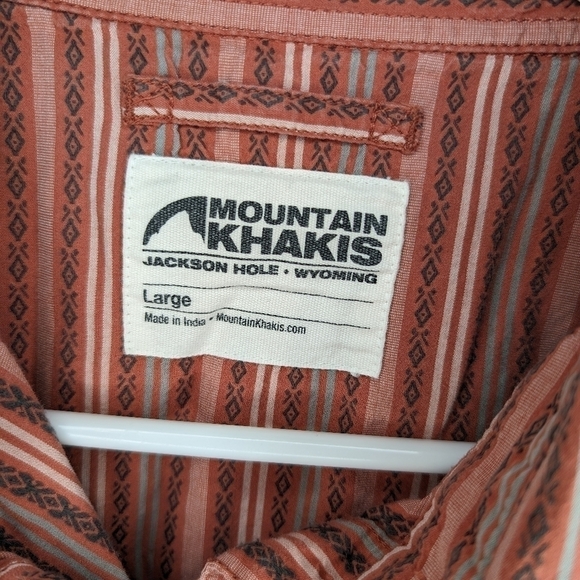 Mountain Khakis Shirt Large Short Sleeve Lightweight Breathable Button Down - Picture 3 of 5